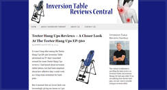 Desktop Screenshot of inversiontablereviewscentral.com