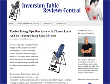 Tablet Screenshot of inversiontablereviewscentral.com